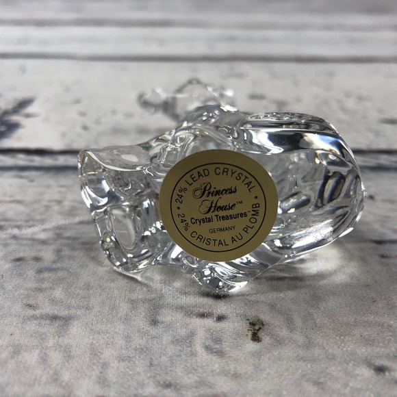 Vintage Princess House Pets Giraffe Figurine 24% Lead Crystal Made in Germany - Picture 2 of 11